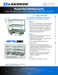 CART, HD UTILITY, PUSH-PULL, 3 SHELF, 700LB CART, HD UTILITY, PUSH-PULL, 3 SHELF, 700LB