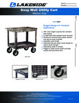 Lakeside 2523P Medium Duty Utility Cart Specsheet Lakeside 2523P Medium Duty Utility Cart Specsheet