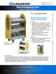 Lakeside 683 Three-Tier Merchandising Cart (Rounded Sides)