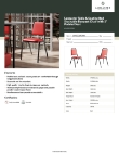 Lancaster Table & Seating 1643001RDBK Specsheet
