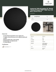 Lancaster Table & Seating 16442RTFBLK Specsheet Lancaster Table & Seating 16442RTFBLK Specsheet