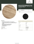 Lancaster Table & Seating 16442RTFGRY Specsheet