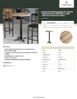 Lancaster Table & Seating 164B30RXBAW Specsheet