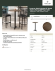 Lancaster Table & Seating 164B30RXDWL Specsheet