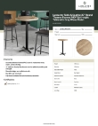Lancaster Table & Seating 164B30RXGRY Specsheet