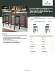 Lancaster Table & Seating 164BBRBGWKD Specsheet