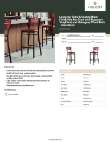 Lancaster Table & Seating 164BBSMVBGAS Specsheet