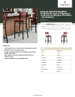 Lancaster Table & Seating 164BBSMVBGKD Specsheet