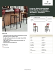 Lancaster Table & Seating 164BBSMVLBAS Specsheet