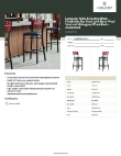 Lancaster Table & Seating 164BBSMVNVAS Specsheet