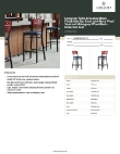 Lancaster Table & Seating 164BBSMVNVKD Specsheet