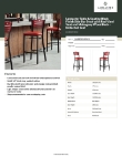 Lancaster Table & Seating 164BBSMVRDKD Specsheet