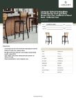 Lancaster Table & Seating 164BBSNVDBKD Specsheet Lancaster Table & Seating 164BBSNVDBKD Specsheet