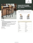 Lancaster Table & Seating 164BBSNVLBAS Specsheet