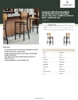 Lancaster Table & Seating 164BBSNVLBKD Specsheet