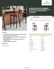 Lancaster Table & Seating 164BBSNVRDAS Specsheet