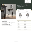 Lancaster Table & Seating 164BCROSBSDW Specsheet