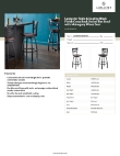 Lancaster Table & Seating 164BCROSBSMH Specsheet