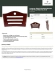 Lancaster Table & Seating 164BISTMHBKN Specsheet
