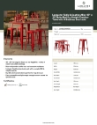 Lancaster Table & Seating 164BL3048RED Specsheet