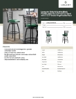 Lancaster Table & Seating 164BLDRSWBGN Specsheet