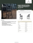 Lancaster Table & Seating 164BMCBVBKKD Specsheet