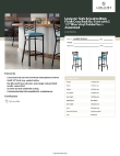 Lancaster Table & Seating 164BMCBVBLAS Specsheet