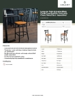 Lancaster Table & Seating 164BMCBWCHAS Specsheet