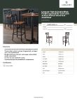 Lancaster Table & Seating 164BMCBWWLAS Specsheet