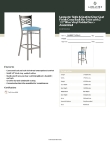 Lancaster Table & Seating 164BMCCVBLAS Specsheet