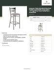 Lancaster Table & Seating 164BMCCVLGAS Specsheet