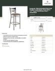Lancaster Table & Seating 164BMCCVTPAS Specsheet