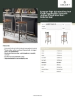 Lancaster Table & Seating 164BMCCWWLKD Specsheet