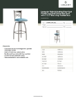 Lancaster Table & Seating 164BMCSWCVBL Specsheet