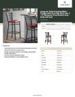 Lancaster Table & Seating 164BMLBVBGKD Specsheet