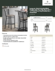 Lancaster Table & Seating 164BMLBVDGAS Specsheet