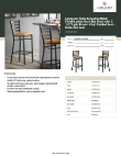 Lancaster Table & Seating 164BMLBVLBKD Specsheet