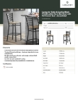 Lancaster Table & Seating 164BMLBWDWAS Specsheet