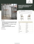 Lancaster Table & Seating 164BMLCWWLAS Specsheet
