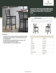 Lancaster Table & Seating 164BMLDWBKKD Specsheet