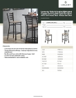 Lancaster Table & Seating 164BMLDWDWKD Specsheet