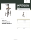 Lancaster Table & Seating 164BMLSWCVTP Specsheet