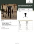 Lancaster Table & Seating 164BNBKLSBLK Specsheet