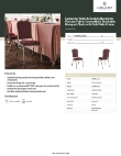 Lancaster Table & Seating 164BNQCRBG Specsheet