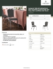 Lancaster Table & Seating 164BNQCRGRN Specsheet