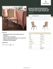 Lancaster Table & Seating 164BNQCRTNN Specsheet