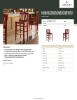 Lancaster Table & Seating 164BSCHLMAH Specsheet