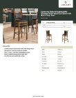 Lancaster Table & Seating 164BSOFIABLK Specsheet Lancaster Table & Seating 164BSOFIABLK Specsheet