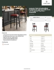 Lancaster Table & Seating 164BWLBVBGAS Specsheet