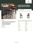 Lancaster Table & Seating 164BWLBVRDAS Specsheet